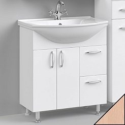 Водолей Тумба под раковину Колумбия 75 дуб – фотография-1